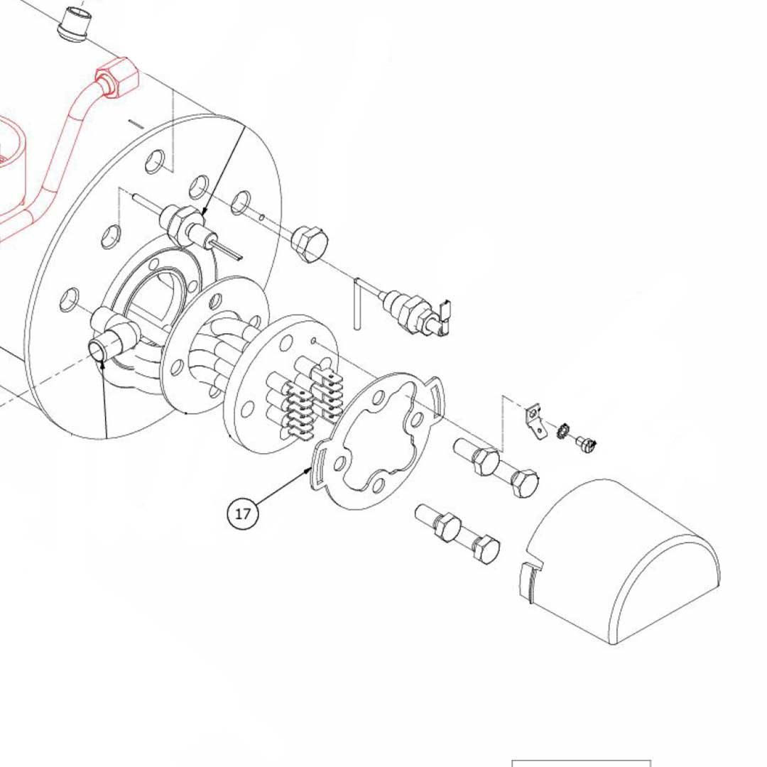 5058478 Support Cover Heating Element Contacts