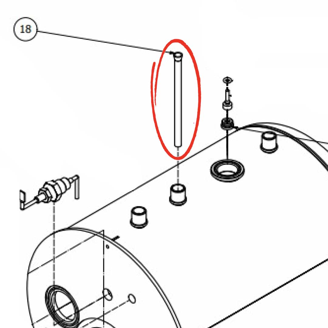 5192324 Draw Out D6X1 L=100 Ptfe