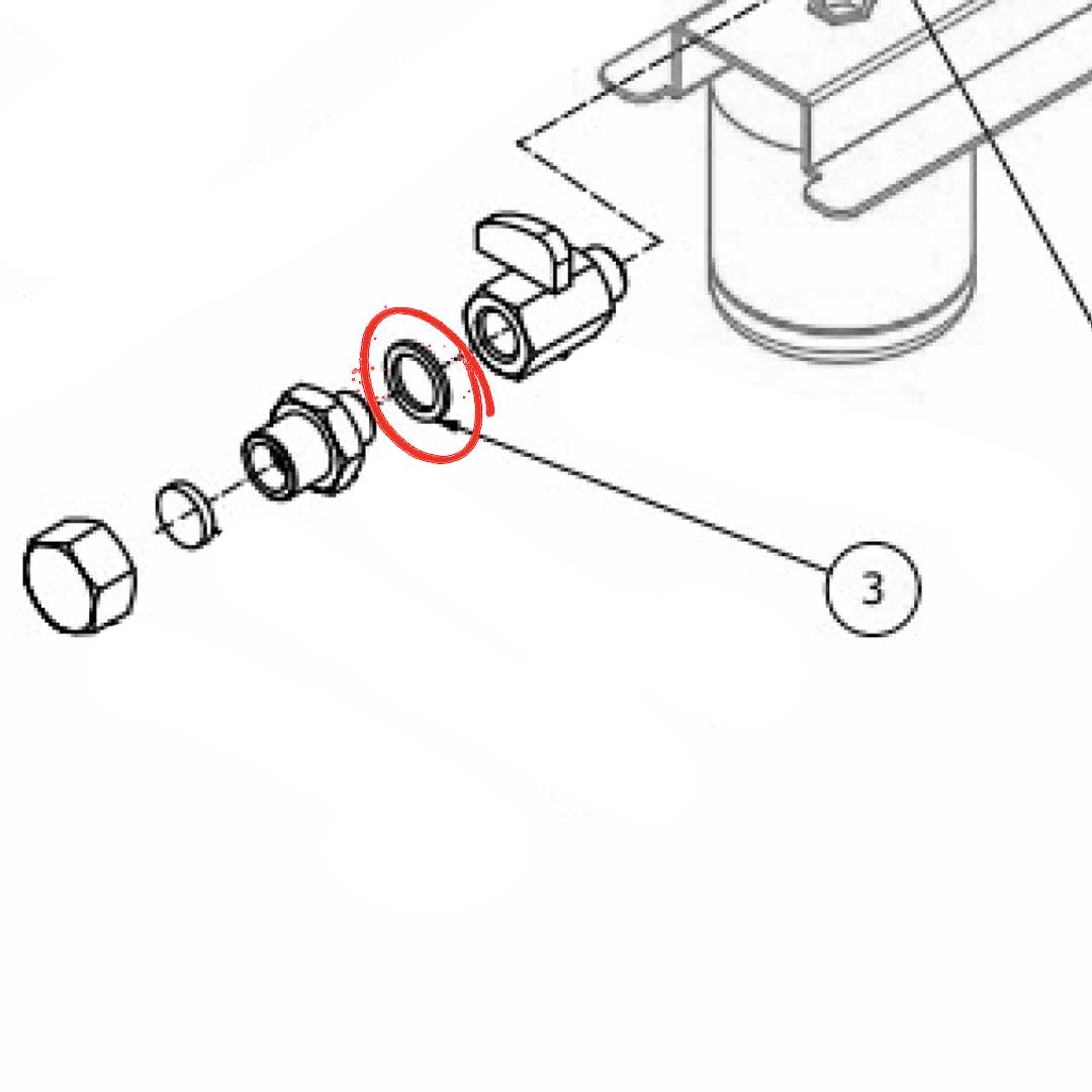 5221869 Washer D14 X 20 X 1.5 Copper