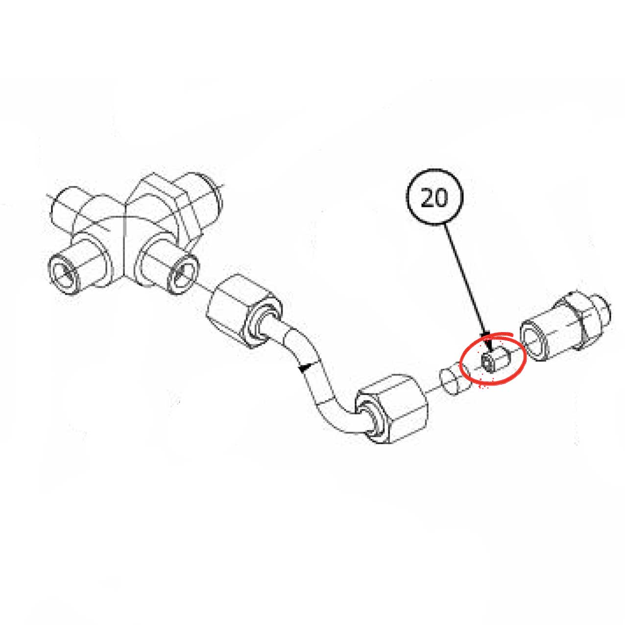 5223003 Jet M6 X 6 Hole D0.8 Ot