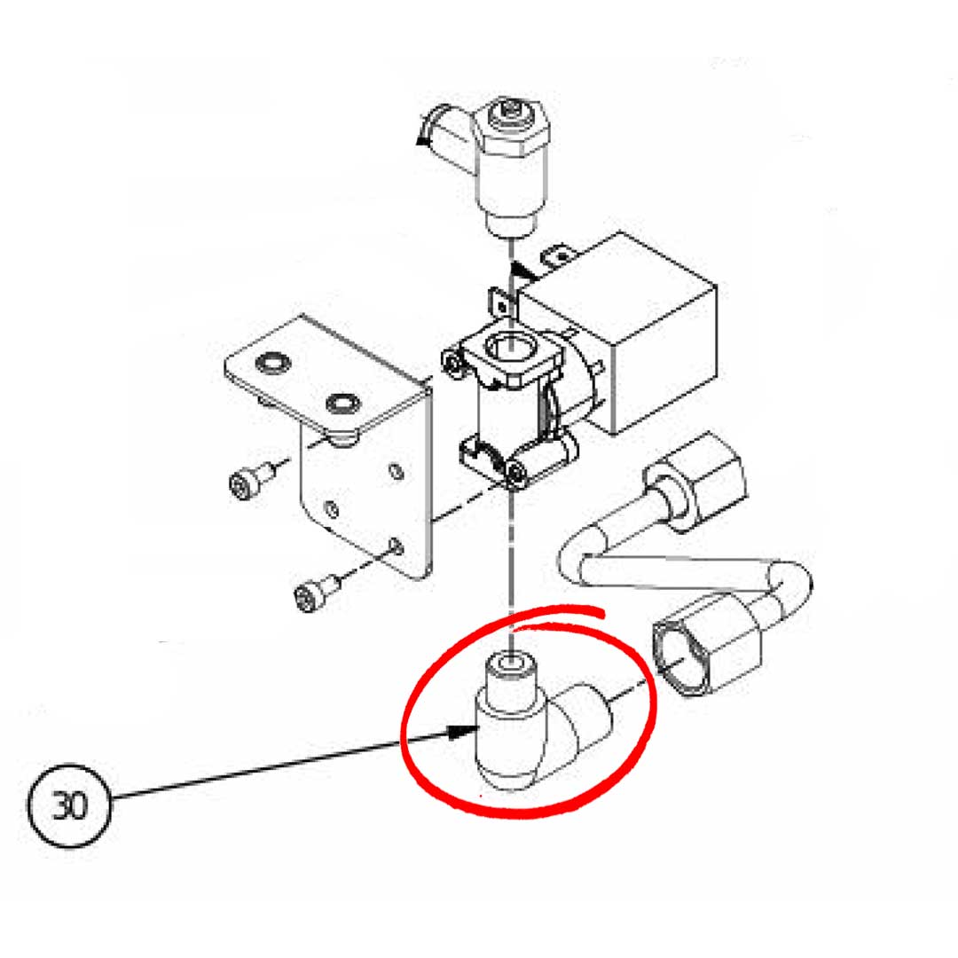 5301504AL Elbow Fitting M12X1/8