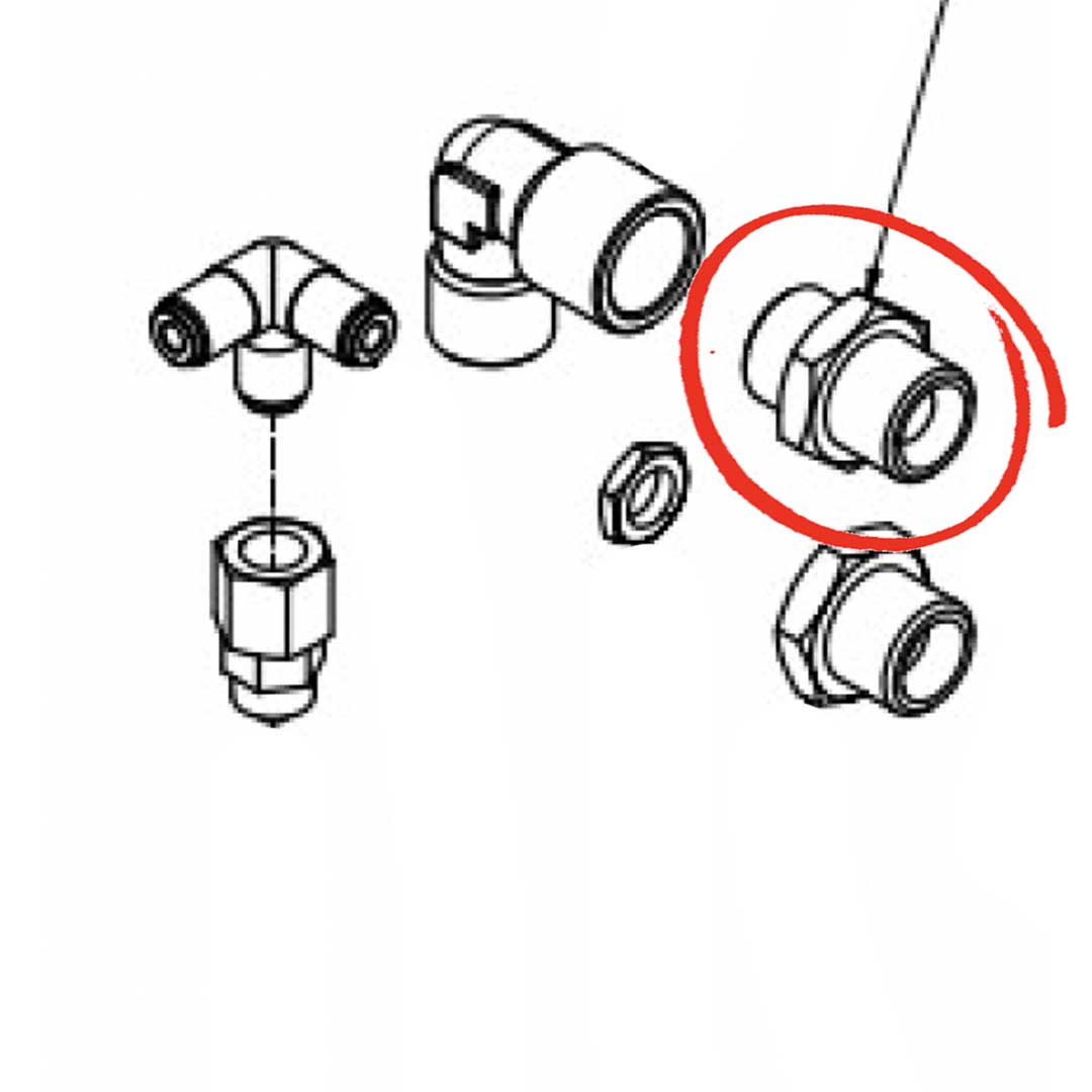 5302012.01AL Straight Fitting 3/8