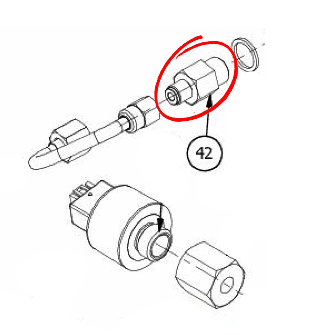 5302089AL Fitting 1/4 X 1/8 G H32.5 Ot57Usa