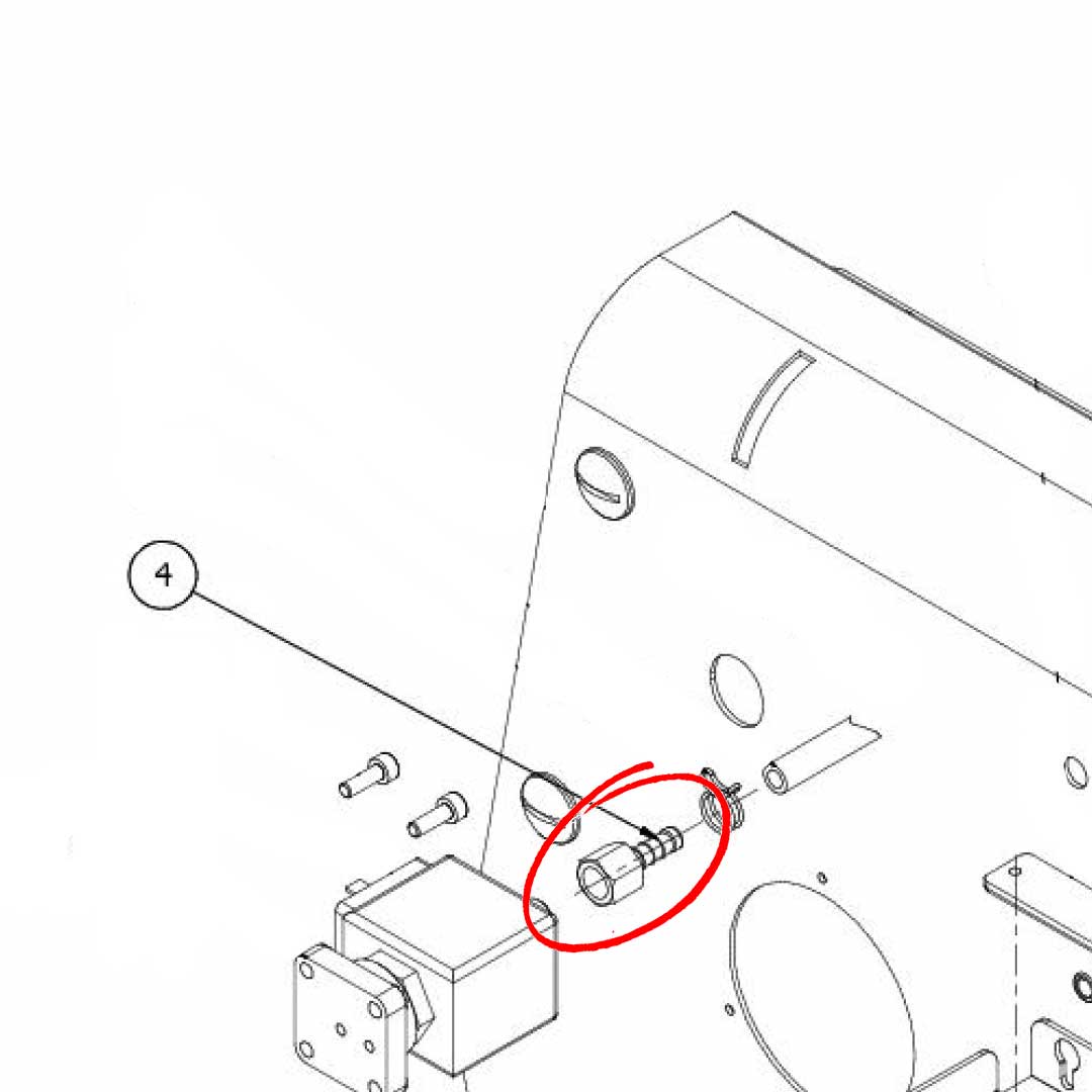 5370313 Group E.Valve Drain Rubber Holder