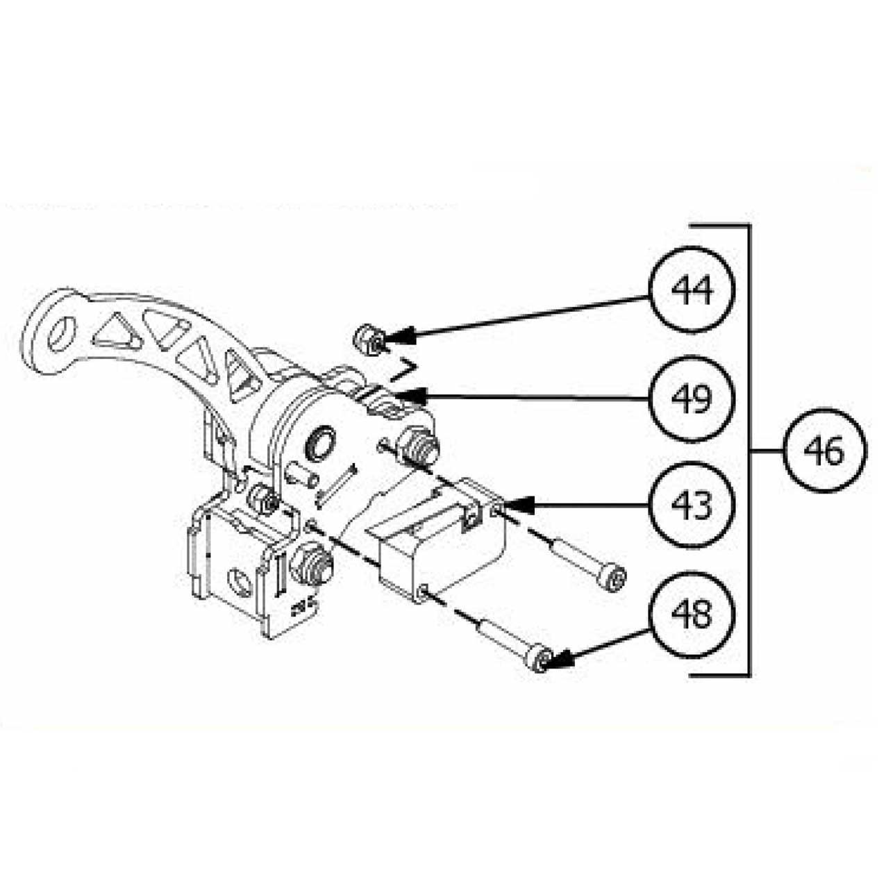 5960516.01 Assy Lever Coffee Right Vict