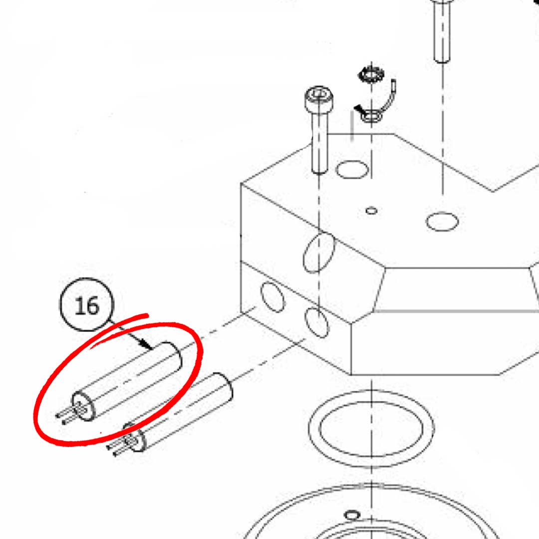 5963182 Assy Heating Element Double