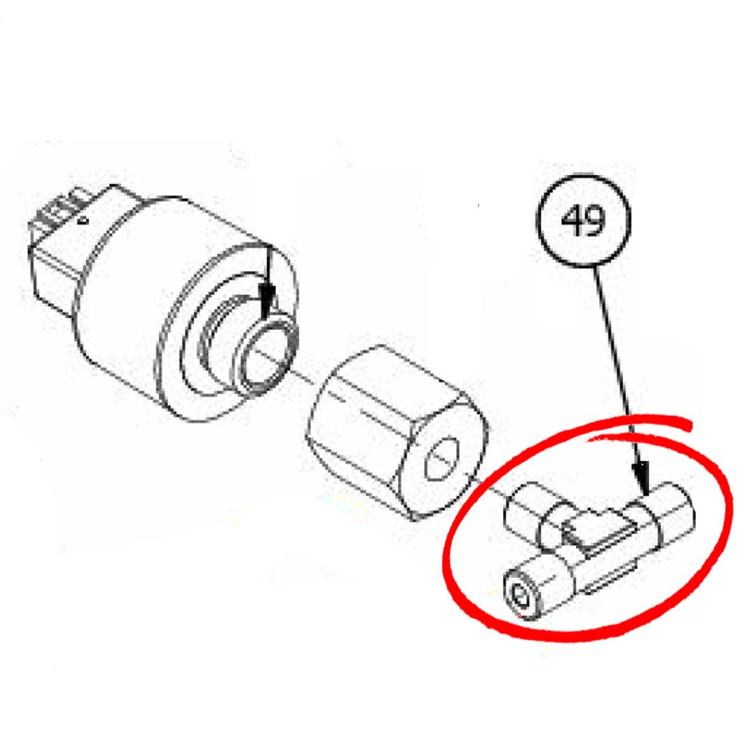 7304543TR Fitting Tee Conical 1/8 G Ot