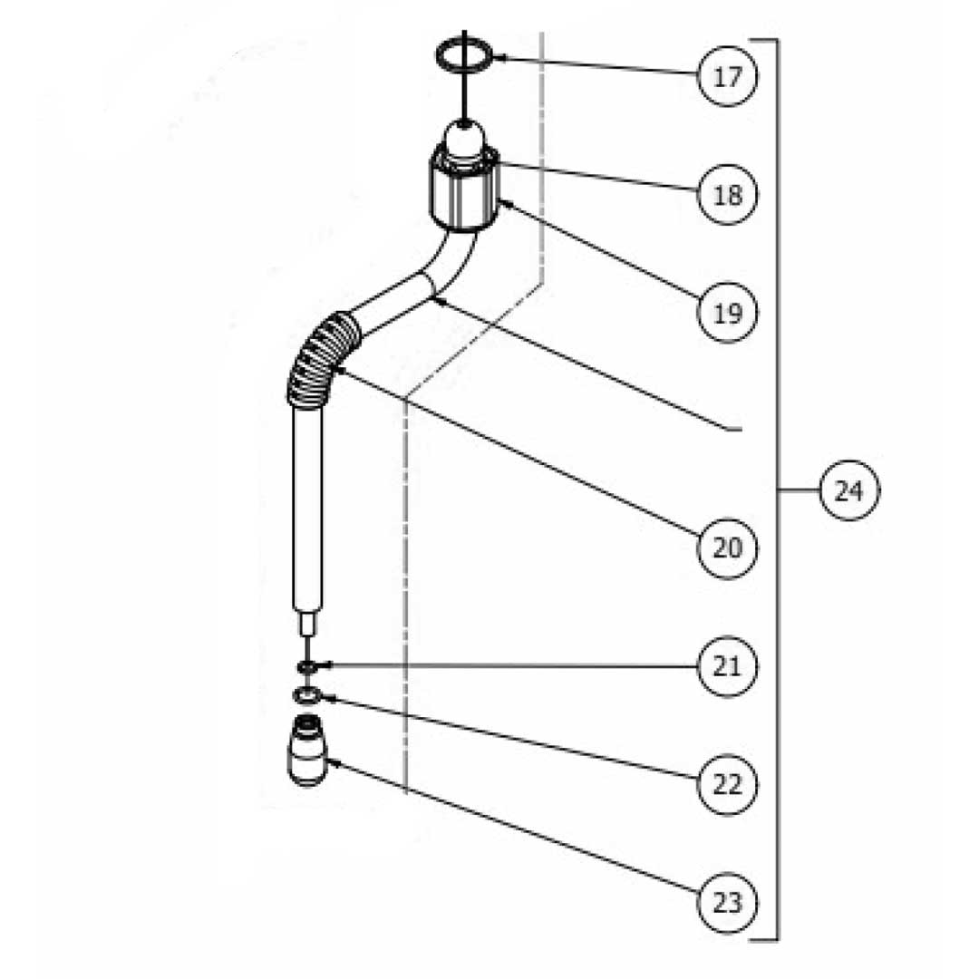 7479994.01 Steam Tube 4 Holes