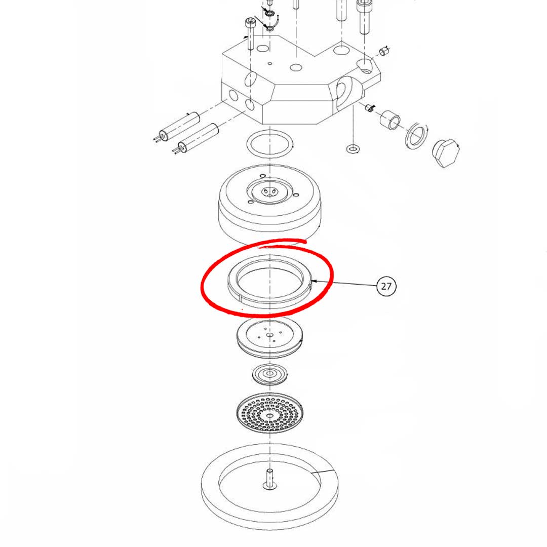 7493008 Conical Gasket H9.3 Nbr 90Sh Peros