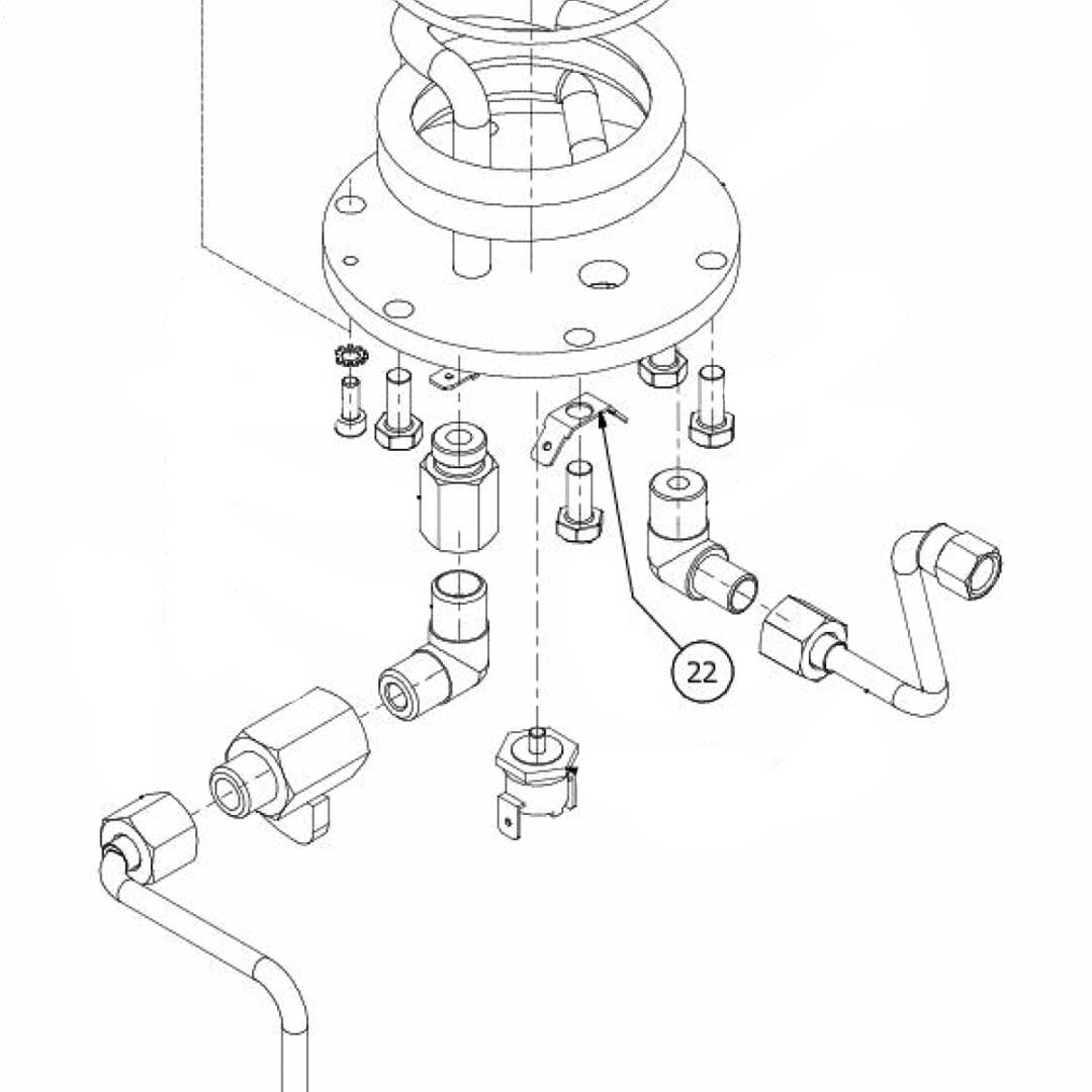 7615002 Double Faston 90¡ Hole D6.3