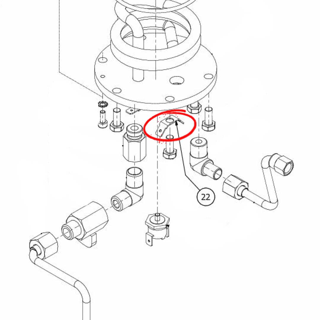 7615002 Double Faston 90¡ Hole D6.3