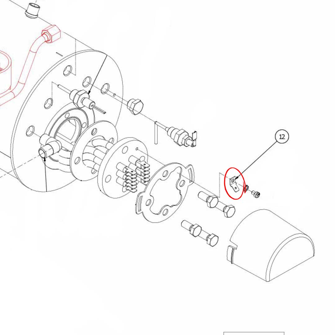 7615003 Faston 45¡ Hole D4.3