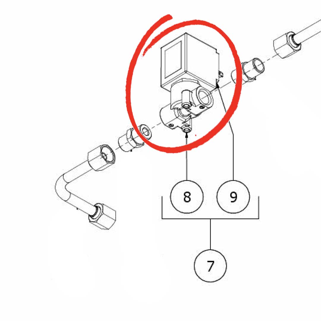 7702323 Solenoid Valve 2Ways Sirai 24V D4.8