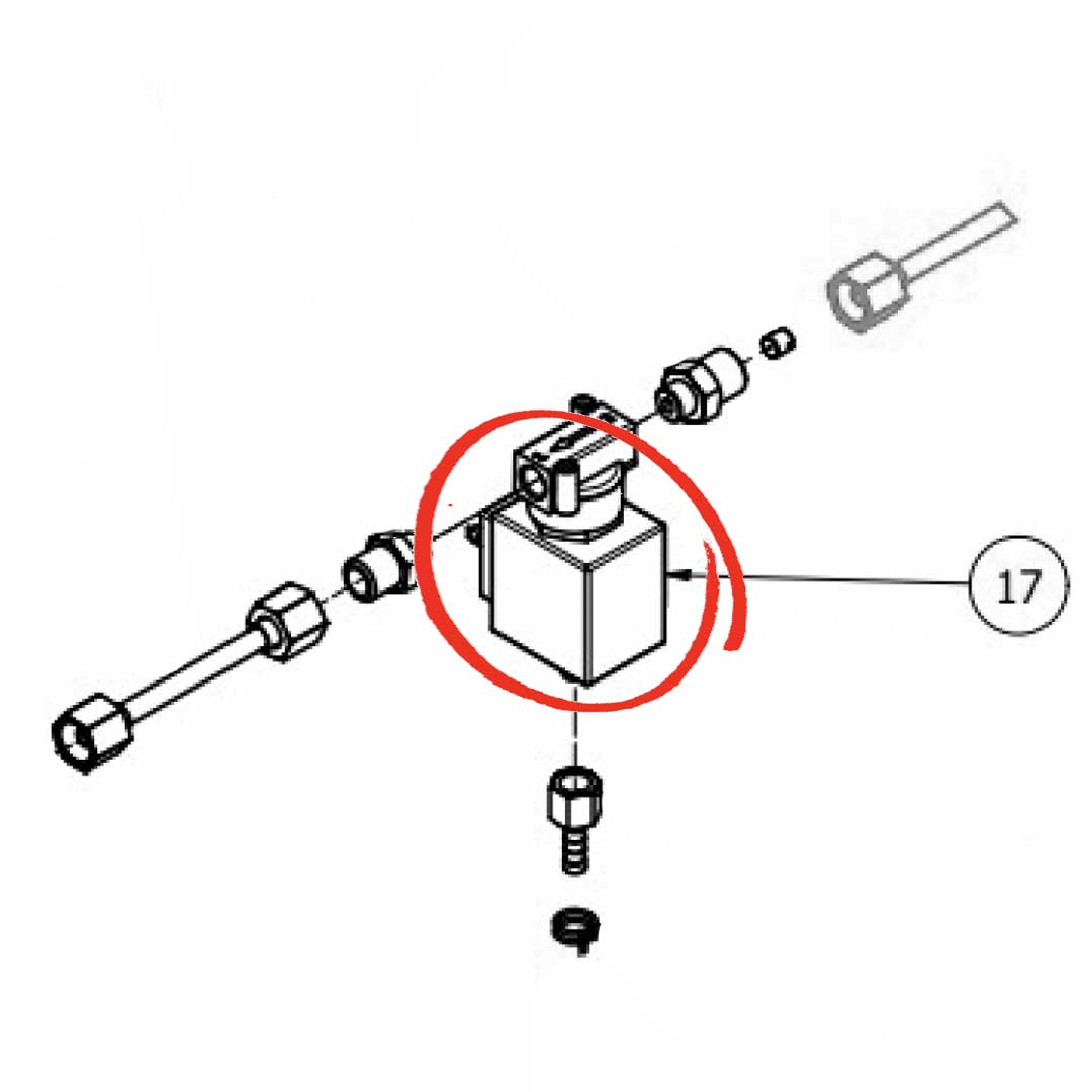 7702418R Solenoid Valve 3 Ways Ode 230/240V 50/60Hz