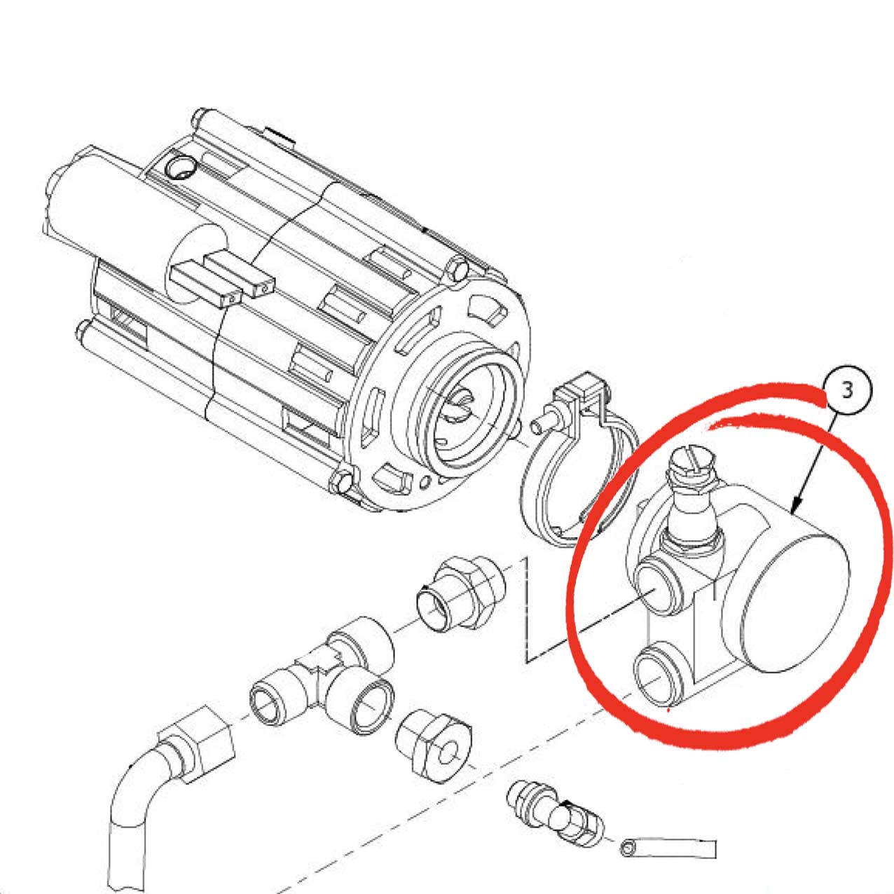 7730509 Rotary Pump 50-70L/H+Band+Joint