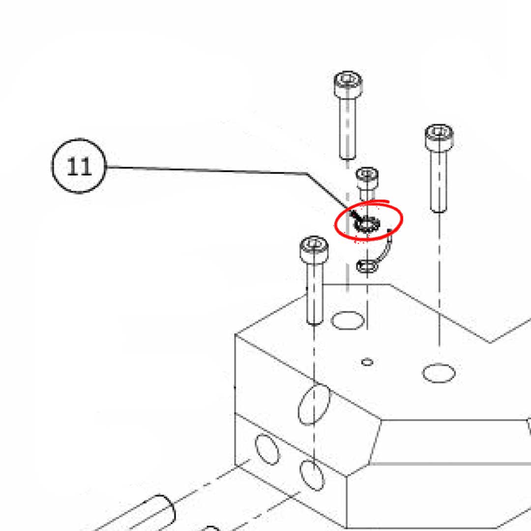 7814001 Washer D4 Din 6798A A2