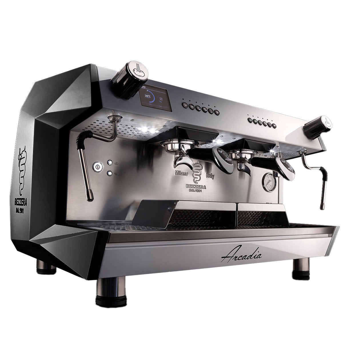 Bezzera Arcadia PID Black espresso machine for specialty coffee